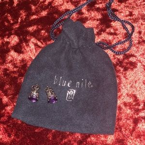Amethyst earrings from Blue Nile